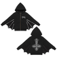 Silver Foil Bat Wing Hoodie