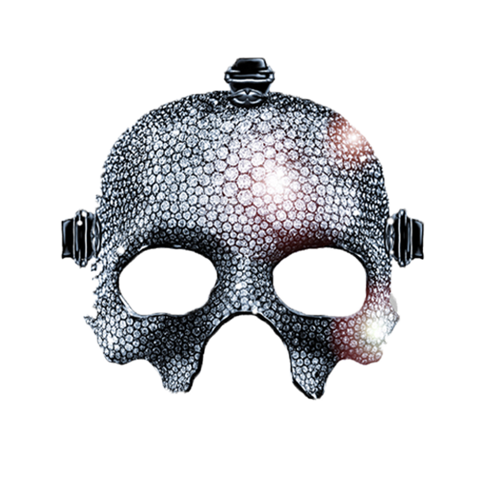 Papa V Rhinestone Mask – Ghost